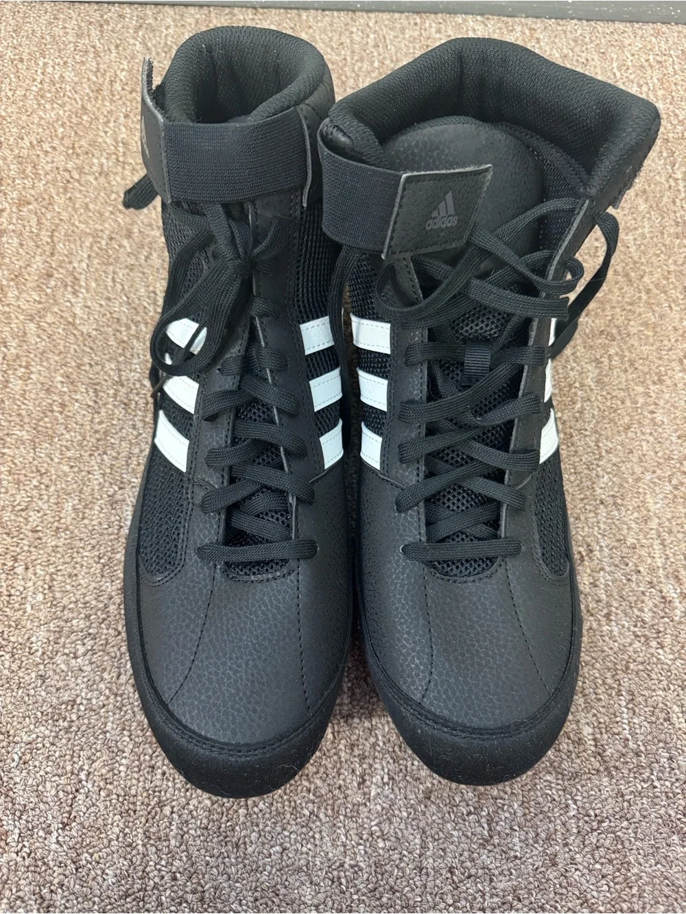 adidas Men’s Black High-Top Wrestling Shoes hvc size 11